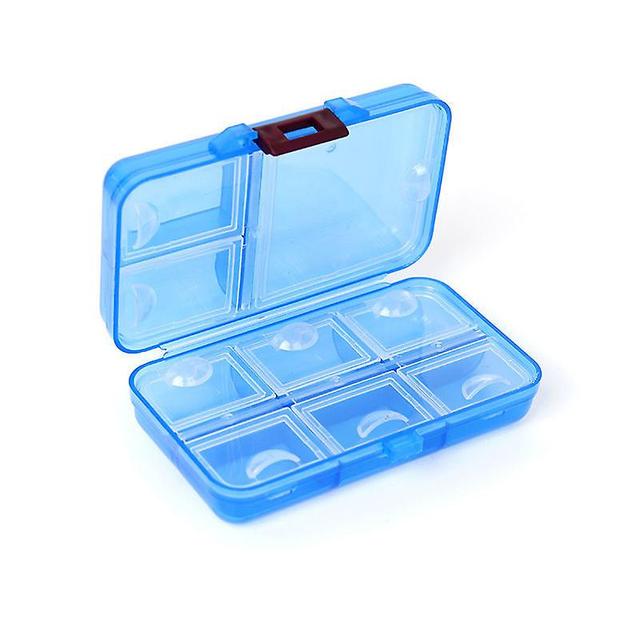 Wabjtam Coloured Pill Box, 9 Compartments, For Travel & Daily Use on Productcaster.