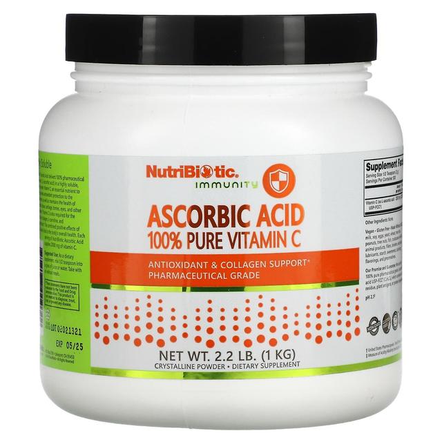 NutriBiotic, Immunity, Ascorbic Acid, 100% Pure Vitamin C, Crystalline Powder, 2.2 lb (1 kg) on Productcaster.