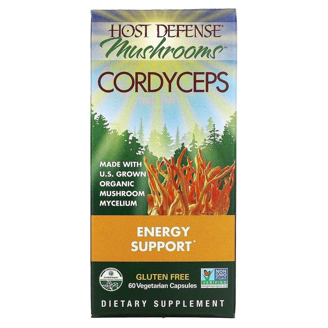 Fungi Perfecti Host Defense, Host Defense Mushrooms, Cordyceps, Energy Support, 60 Vegetarian Capsul on Productcaster.