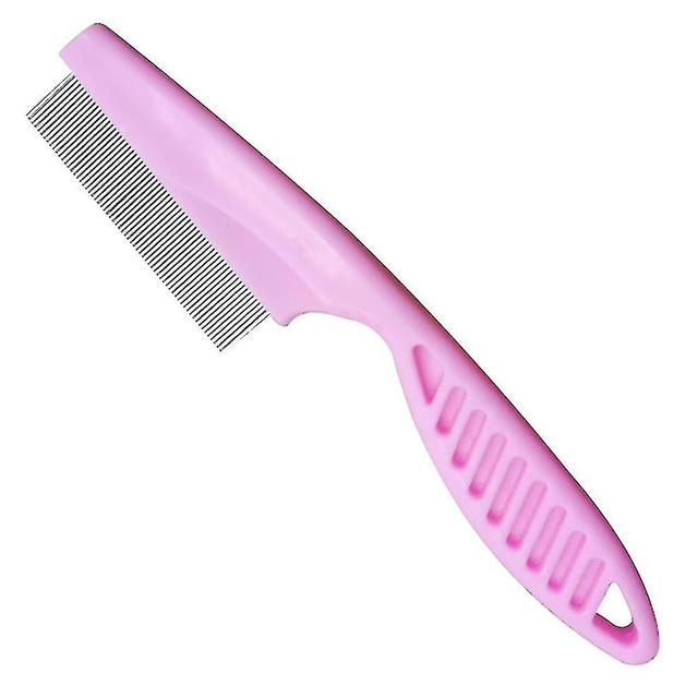 Scacv Dog Cat Flea Comb Multifunctional Pet Grooming Comb Professional Pet Massage Comb Pink Small Size on Productcaster.