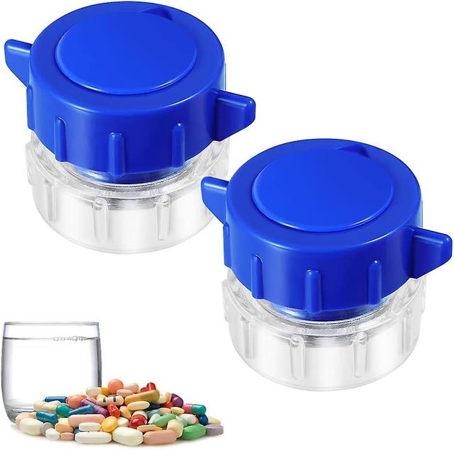 Healthy 2 Pack Pill Grinder - Medicine Splitter Powder Tablet Grinder on Productcaster.