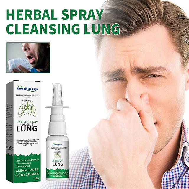 Lung Detoxification Herbal Cleaning Spray Nasal Spray Relieves Runny Nose Nasal on Productcaster.