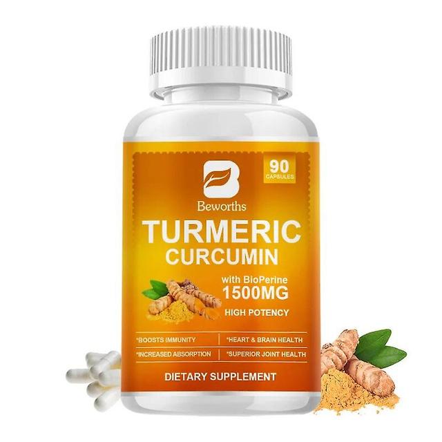 Tib 90 Pills Organic Turmeric Curcumin Supplement With Black Pepper High Potency Helps Joint,antioxidant & Immune System Tib on Productcaster.