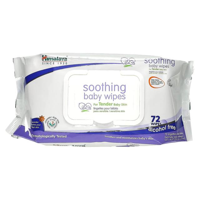 Himalaya, Soothing Baby Wipes, Alcohol Free, 72 Wipes on Productcaster.