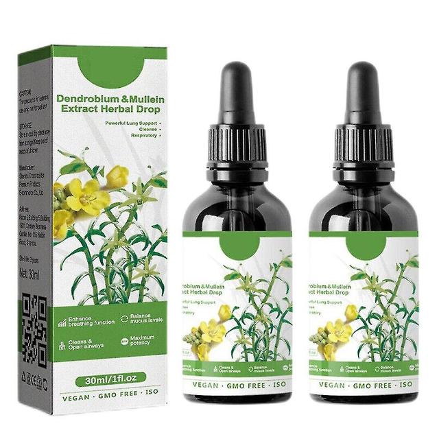 Clearbreath Dendrobium Mullein Extract Powerful Lung Support Cleanse Respiratory, Herbal Lung Health Essence, Dendrobium Mullein Extract Herbal ... on Productcaster.