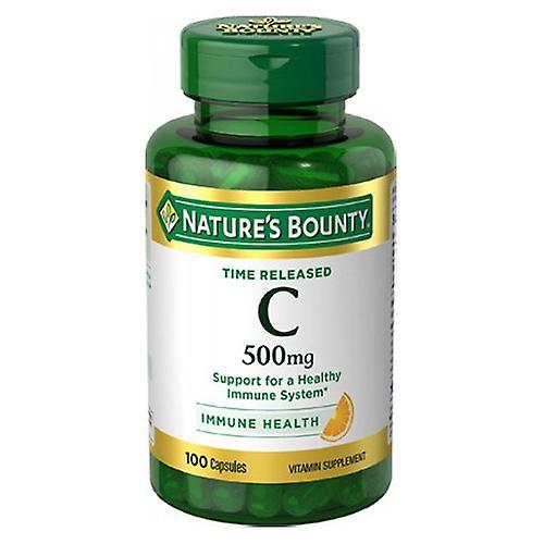 Natures Bounty Nature's Bounty Vitamin C Capsules Time Released, 500 mg, 100 caps (Pack of 2) on Productcaster.