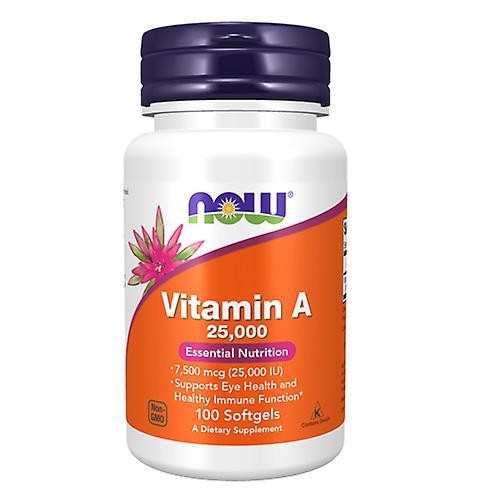 Now Foods Vitamin A, 25, 000 IU, 100 Softgels (Pack of 4) on Productcaster.