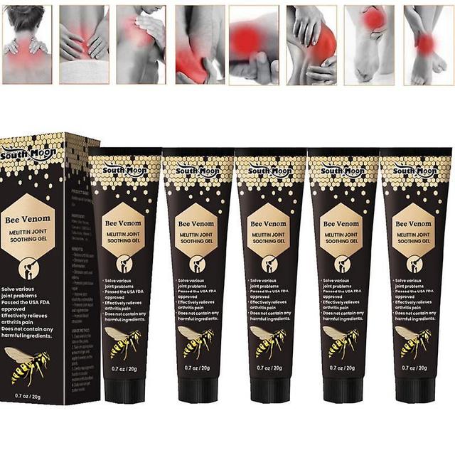 1-5kpl Bee Pain Relief Bone Healing Cream Luonnolliset ainesosat edistävät verenkiertoa nivelten epämukavuuden parantamiseksi potilaat 5pcs on Productcaster.