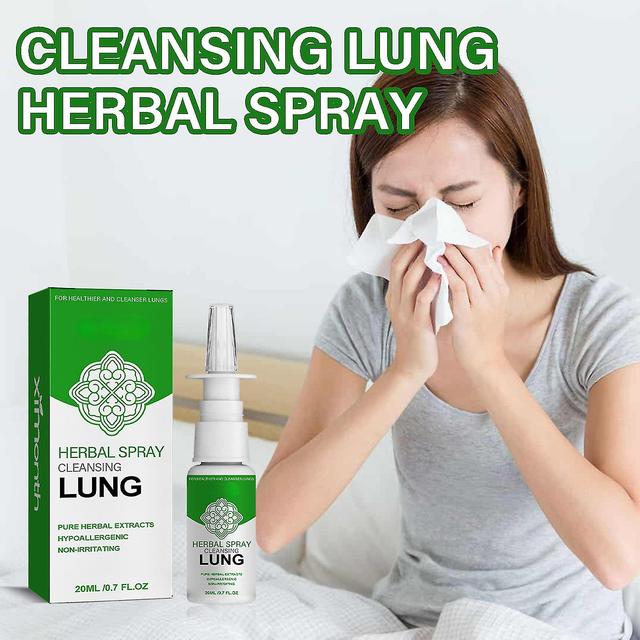 Herbal Lung Cleanse Reparation Næsespray, Økologisk Herbal Lung Cleansing Restorative Nasal Spray, Fjerner tilstoppet næse, Lung Detox Herbal Clean... on Productcaster.