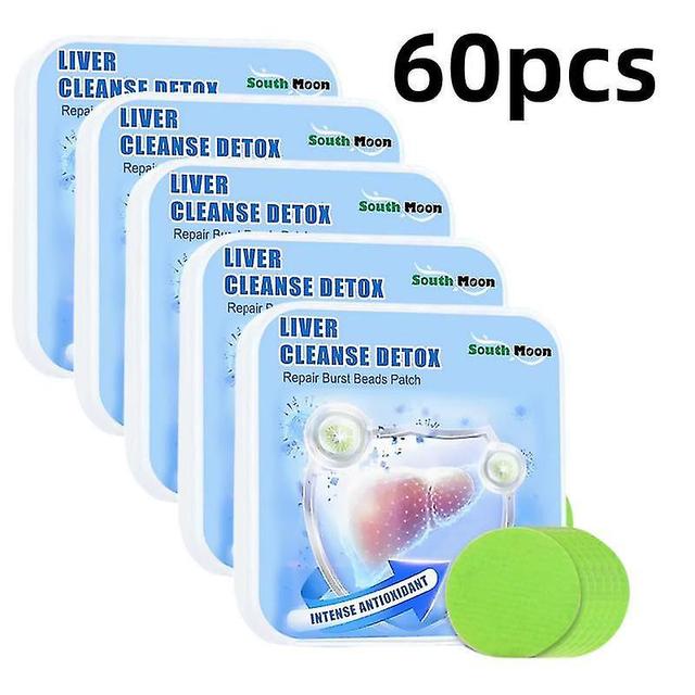 Liver Health Care Stickers Treat Gallstones Body Detox Urology Stickers Pain Relief Plaster Chinese Herbal Medical Patches 60pcs on Productcaster.