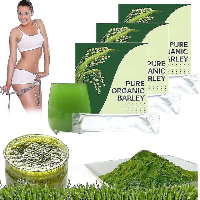 Unitoney Barley Grass Juice Powder, Barley Grass Powder 100% Pure & Organic, Organic Barley Grass Powder For Weight Fast Results 3BOX on Productcaster.