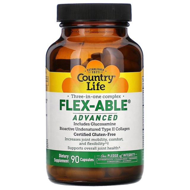 Country Life, Three-In-One Complex, Flex-Able Advanced, 90 Capsules on Productcaster.