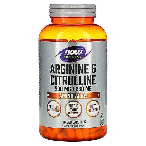 Now Foods, Sports, Arginine & Citrulline, 240 Veg Capsules on Productcaster.