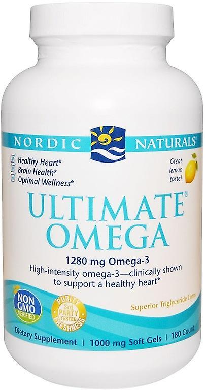 Nordic Naturals Ultimate Omega 1280 mg Lemon 180 Capsules 310 gr on Productcaster.