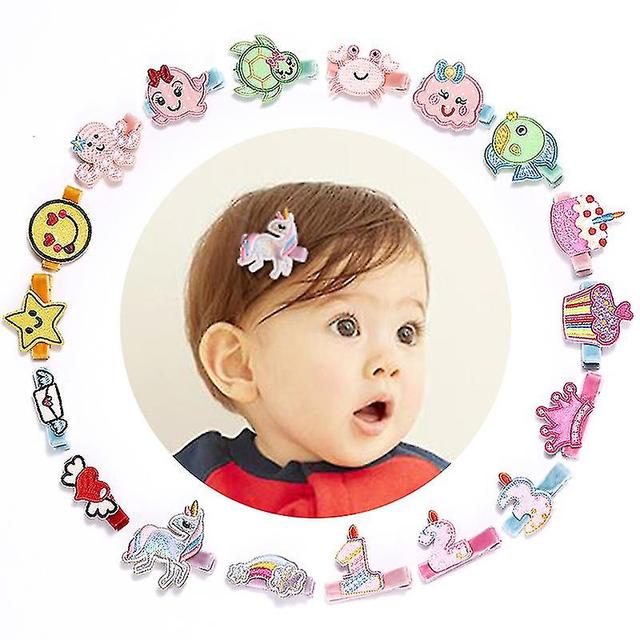 KINZON 18 Pinces Cheveux pour Filles Licornes Accessoires pour Cheveux, Mignonne Barrette Cheveux Fille, Cadeau Enfant Party Licorne Pince Cheveux de on Productcaster.