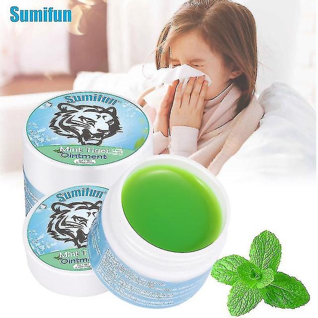 10g Baume du Tigre Menthe Crème Huile Refroidissante Soulager Rhumes Maux de tête Congestionner Nasal on Productcaster.