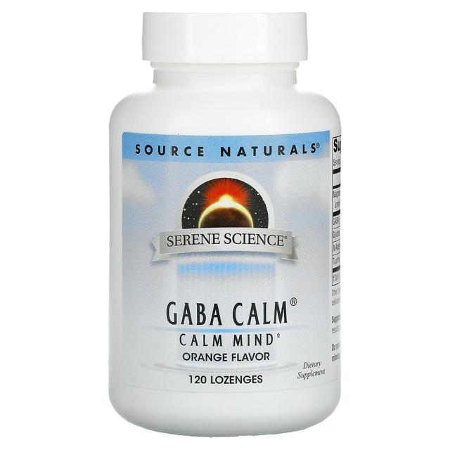 Source Naturals Kilde Naturals, GABA Rolig, Orange, 120 pastiller on Productcaster.