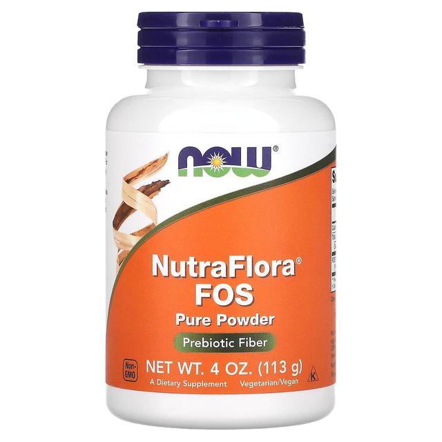 NOW Foods, NutraFlora FOS, Pure Powder, 4 oz (113 g) on Productcaster.