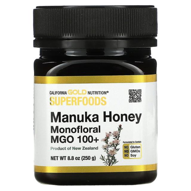 California Gold Nutrition, SUPERFOODS, Manuka Honey, Monofloral, MGO 100+, 8.8 oz (250 g) on Productcaster.