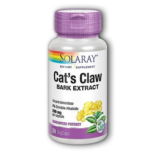 Solaray Cat's Claw Bark Extract,200 mg,30 Caps (Pack of 2) on Productcaster.