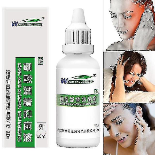 1 Pcs Ear Oil Boric Acid Alcohol Bacteriostat Softening Portable Effective 10ml on Productcaster.