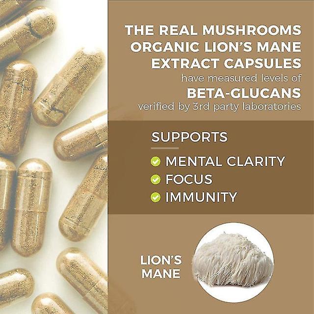 Lion's Mane Reishi Mushroom Capsules 60 Capsules on Productcaster.