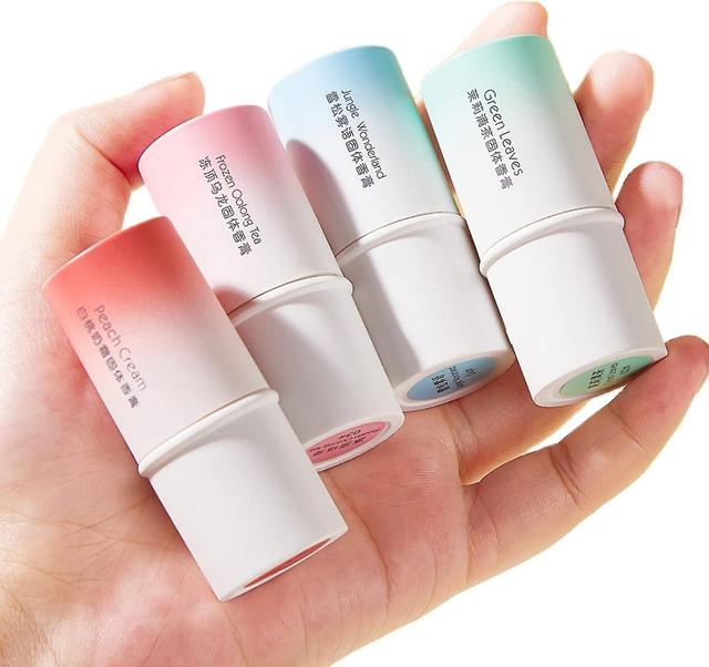 Bxs 4pcs Solid Stick Perfume, Women Refreshing Floral Fragrance | Solid Perfume Birthday Gift, Portable Pocket Solid Balm For Dating on Productcaster.