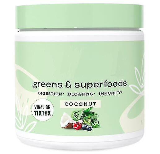 Nutrition Super Greens Pulver Smoothie &; Saftmischung - Probiotika für Verdauungsgesundheit & Blähungen on Productcaster.