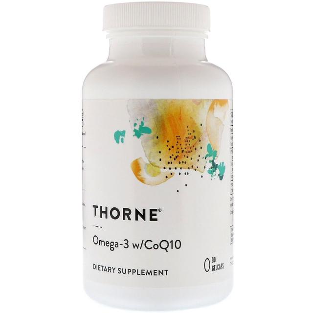 Thorne Research, Omega-3 med Q10, 90 Gelcaps on Productcaster.