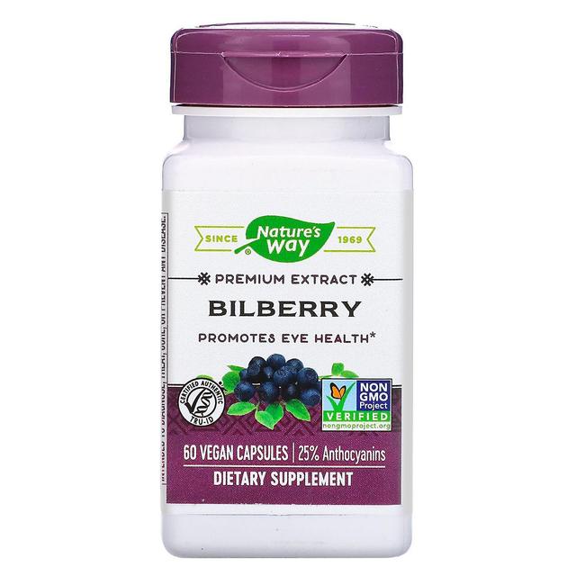 Nature's Way, Bilberry, 60 Vegan Capsules on Productcaster.