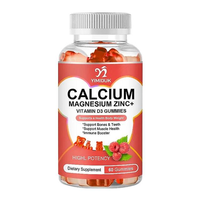 Sofirn Calcium Magnesium Zinc Gummies Vitamin D3 K2 Increase Immune System Function Strong Bones Teeth Heart Nerve Health 1 Bottles on Productcaster.