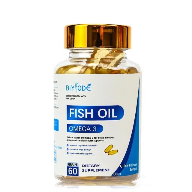 Fish Oil Softgels Omega-3 Supplements Fatty-Acids - 90 Softgels Adult Essential Supplement, Supports Heart Health 60pcs-1bottle on Productcaster.