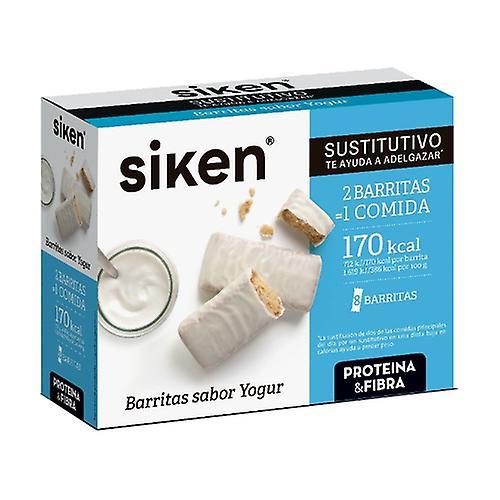 Siken Substitute Yogurt Bars 8 bars of 40g on Productcaster.