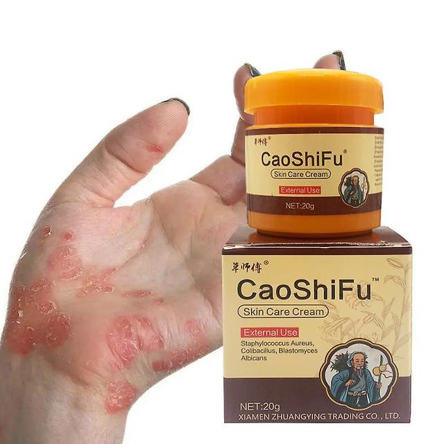 Coscelia 20g Caoshifu Psoriasis Ointment Herbs Plants Ingredient Professional Cure Eczema Sterilization And Antipruritic Skin Care Cream on Productcaster.