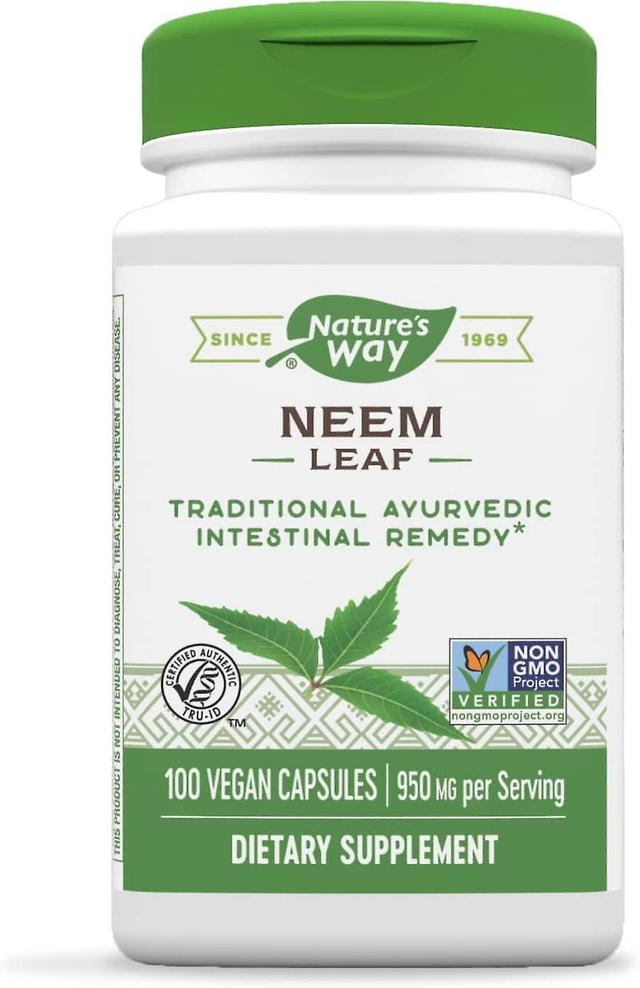 Nature's Way Neem Leaf 950mg 100 Vegan Capsules on Productcaster.