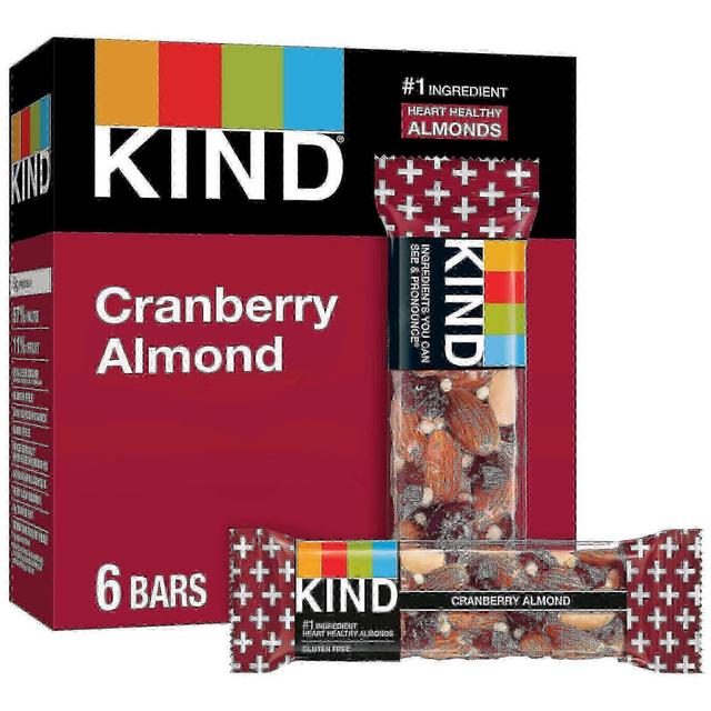 Kind cranberry almond with macadamia nuts protein bars, 6 ea on Productcaster.