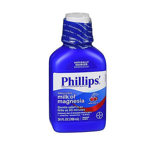 Philips Bayer Phillips Milk Of Magnesia Liquid, Cherry 26 oz (Pack of 1) on Productcaster.