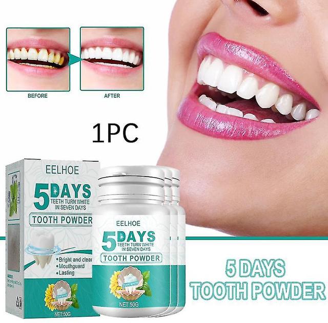 Th000 1pc Eelhoe 5-day Beauty Tooth Powder, Clareamento, Limpeza de Dentes, Manchas de Fumaça, Sujeira, Placa Oral Fresca, Limpeza de Pó de Dente on Productcaster.