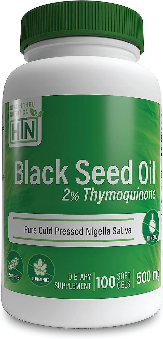 Health Thru Nutrition Black Seed Olie 500mg 100 Softgels on Productcaster.