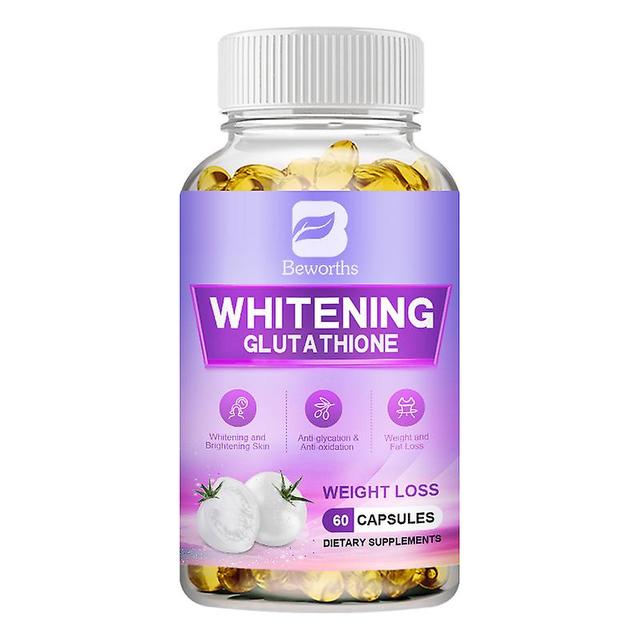 Visgaler Vegan Whitening Capsules Prevent Melanin Precipitation Effectively Remove Freckles Brighten Skin Glutathione Supplement 60 capsules on Productcaster.