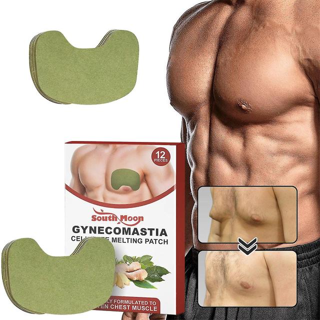 12pcs Male Chest Breast Lift Tape Ginger Breast Firming Patch For Men Male Boys Gentlemen on Productcaster.