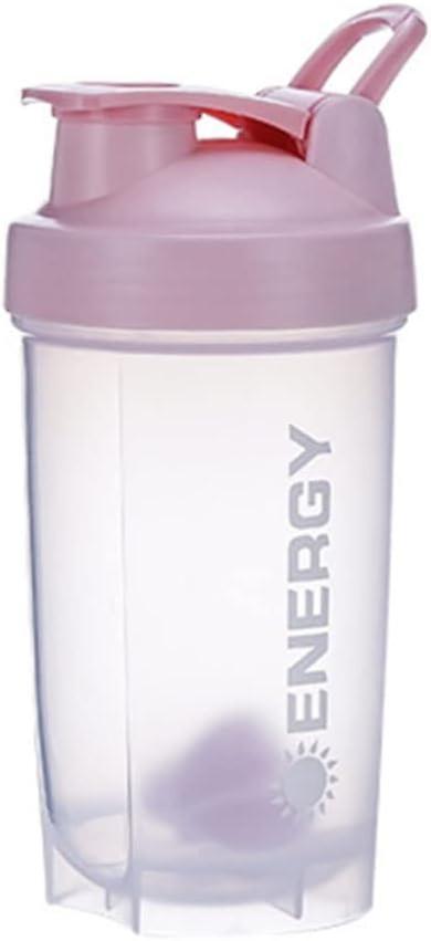 Pxcl Dewenwils Protein Shakers Cup Suplementos deportivos Shakers con mixer Ball Fitness Batidors Sportsmen Portable Training Water Cup 500ml (rosa) on Productcaster.