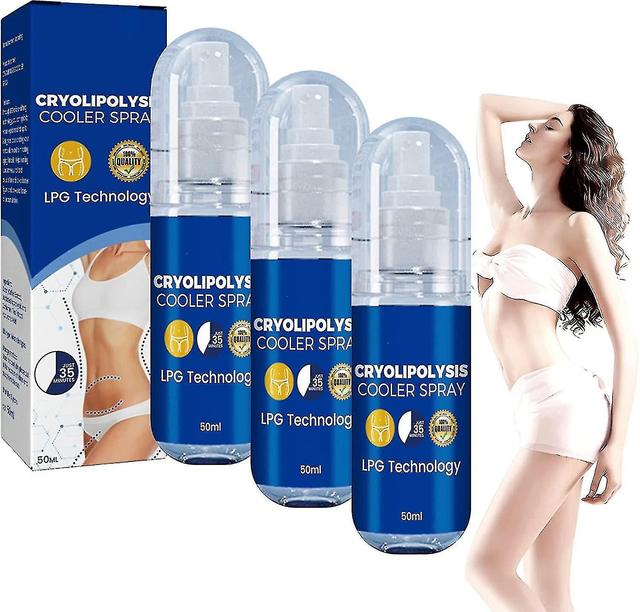 Lpg Technology Cryolipolysis Cooler Spray, Cryolipolysis Cooler Spray, Skin Tightening Belly Slimming Massage Oil 3pcs on Productcaster.