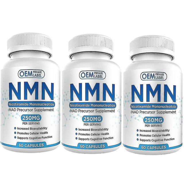 3pcs Nmn Double Strength | 250mg Dosage | Nicotinamide Mononucleotide | Anti-aging on Productcaster.