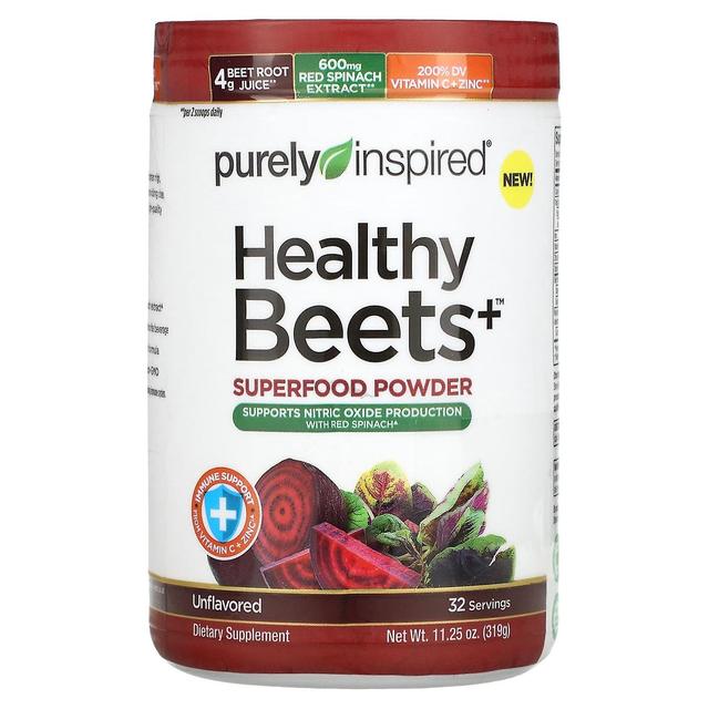 Purely Inspired, Healthy Beets+ Superfood Powder, Unflavored, 11.25 oz (319 g) on Productcaster.