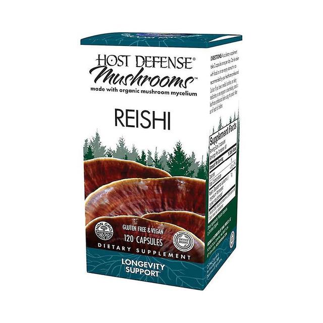 Host Defense Reishi 120 Ct - Heart, Immune, Energy, Vitality, Overall Well-being on Productcaster.