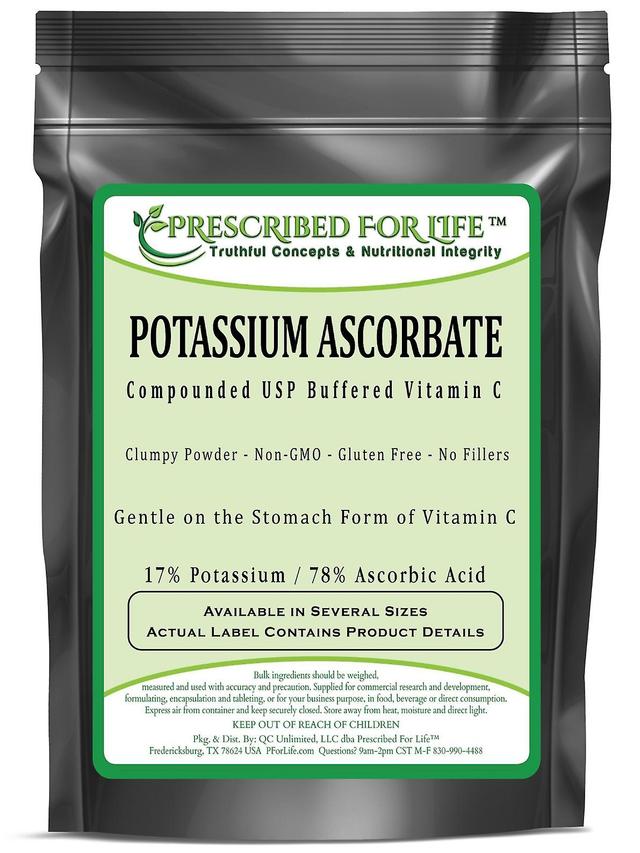 Prescribed For Life Kalium ascorbate-förvärras USP buffrat C-vitamin pulver-17% K/78% askor bin syra 1 kg (2.2 lb) on Productcaster.