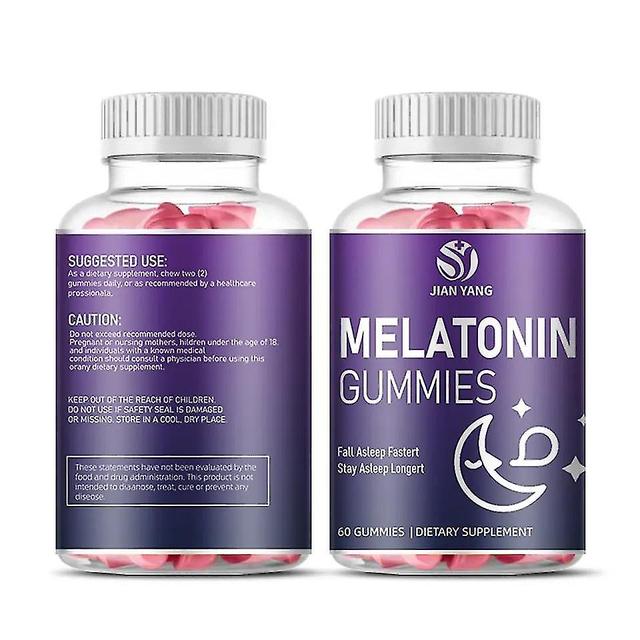 Yongli Melatonin Gummies 10mg 20mg Adults With L-theanine, Tryptophan, B6, B12 Extra Strength 1pc 60 Grains 2pcs on Productcaster.