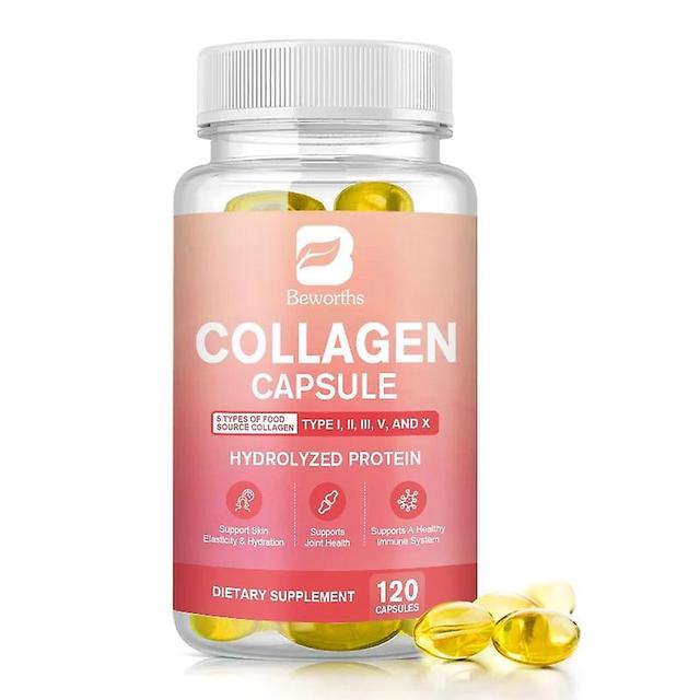 Eccpp Hydrolyzed Collagen Capsules Support Skin & Joint & Hair & Nails Health Anti-aging Nutritional Supplements For Women 120pcs on Productcaster.