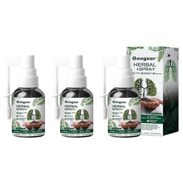 3pcs Herbal Lung Cleanse Mist-powerful Lung Support,natural Herbal Lung Essence on Productcaster.